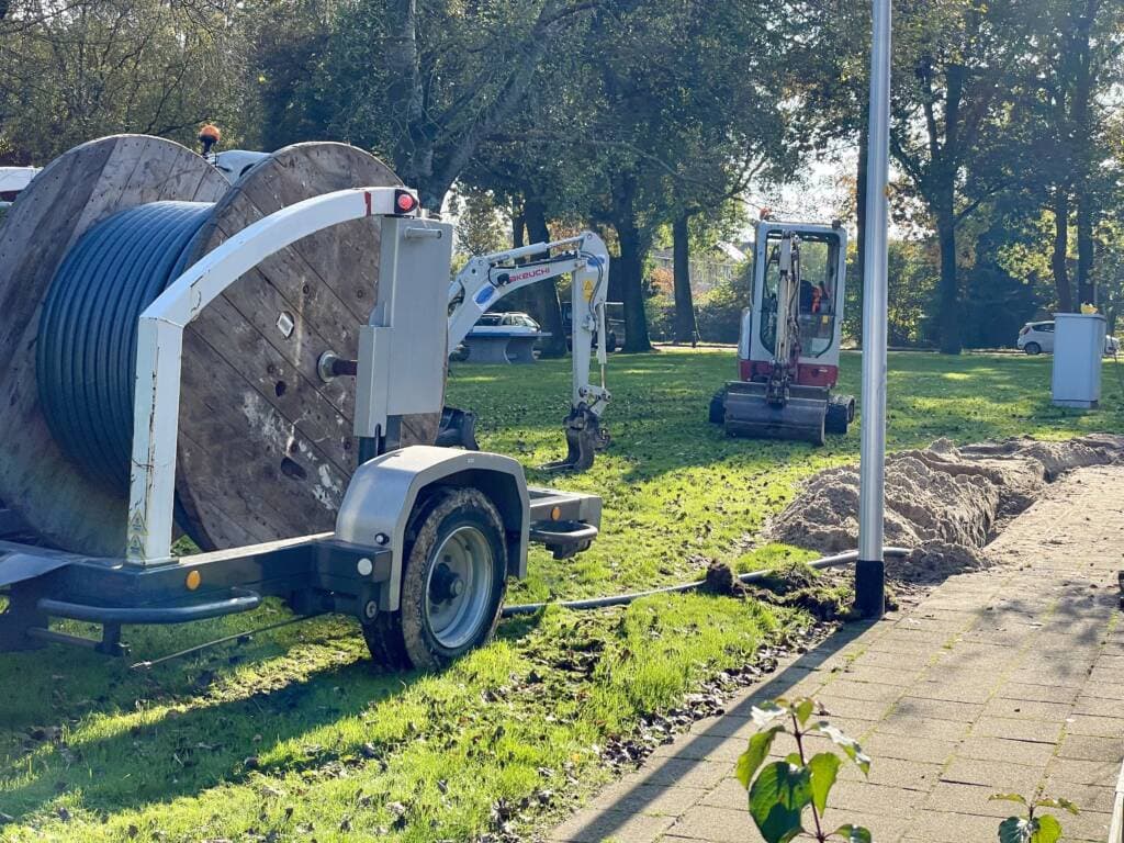 Kabelwerkzaamheden bij de RENDO-buurtaanpak