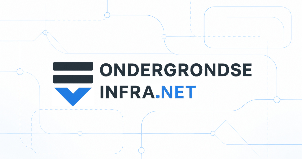 OndergrondseInfra.net — logo met lichtblauwe technische lijnen